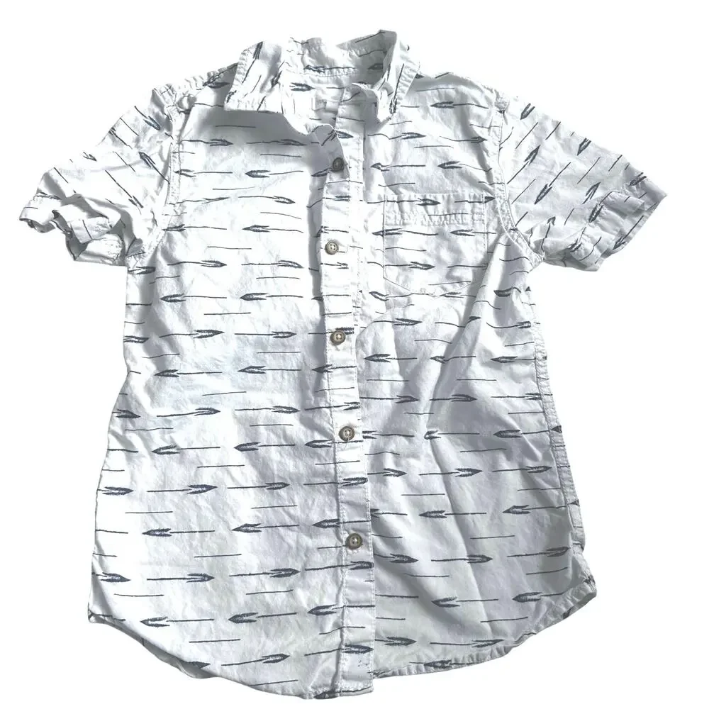 Tucker Tate Kids' Dayton Woven Print Button-up Shirt